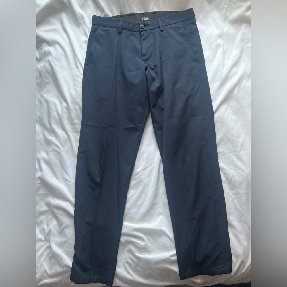 Haggar Men's Navy Dress Pants - Classic Straight Fit